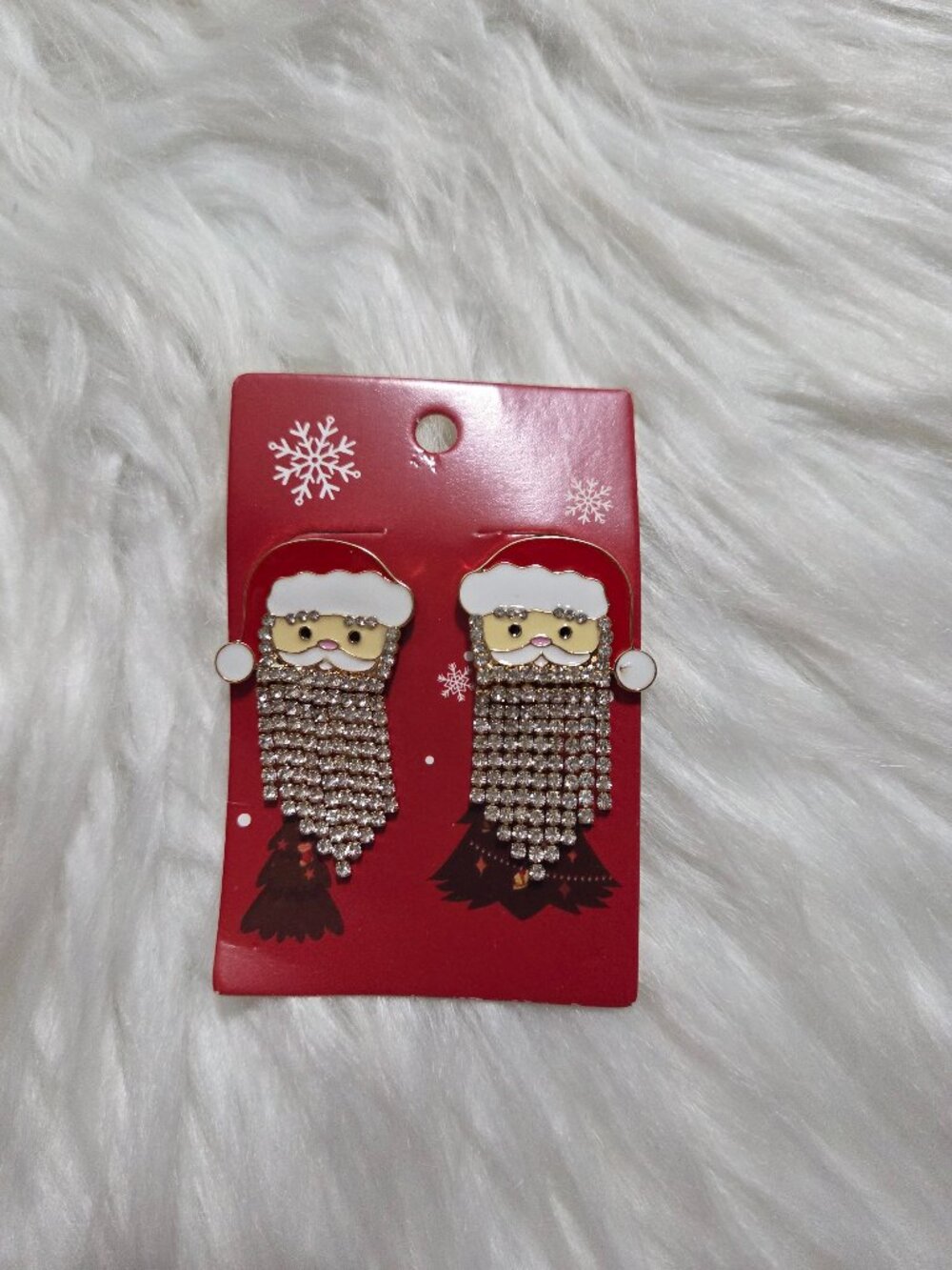 Bling Santa Earrings